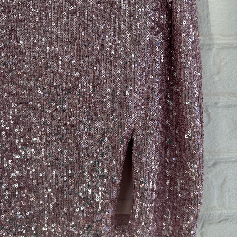 Windsor Sparkling Backless Dress in Purple Pink - Picture 4 of 6